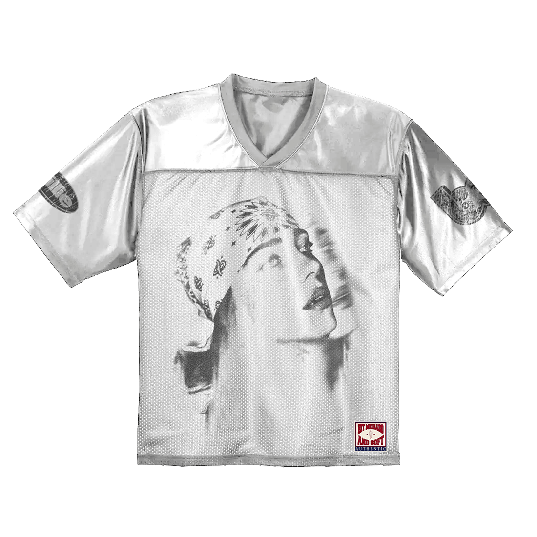 シャツ BILLIE EILISH Bandana Football Jersey Billie Bandana White Football Jersey - Universal Music Denmark Store
