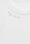 drop dead embroidered women's crop tank