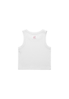 drop dead embroidered women's crop tank