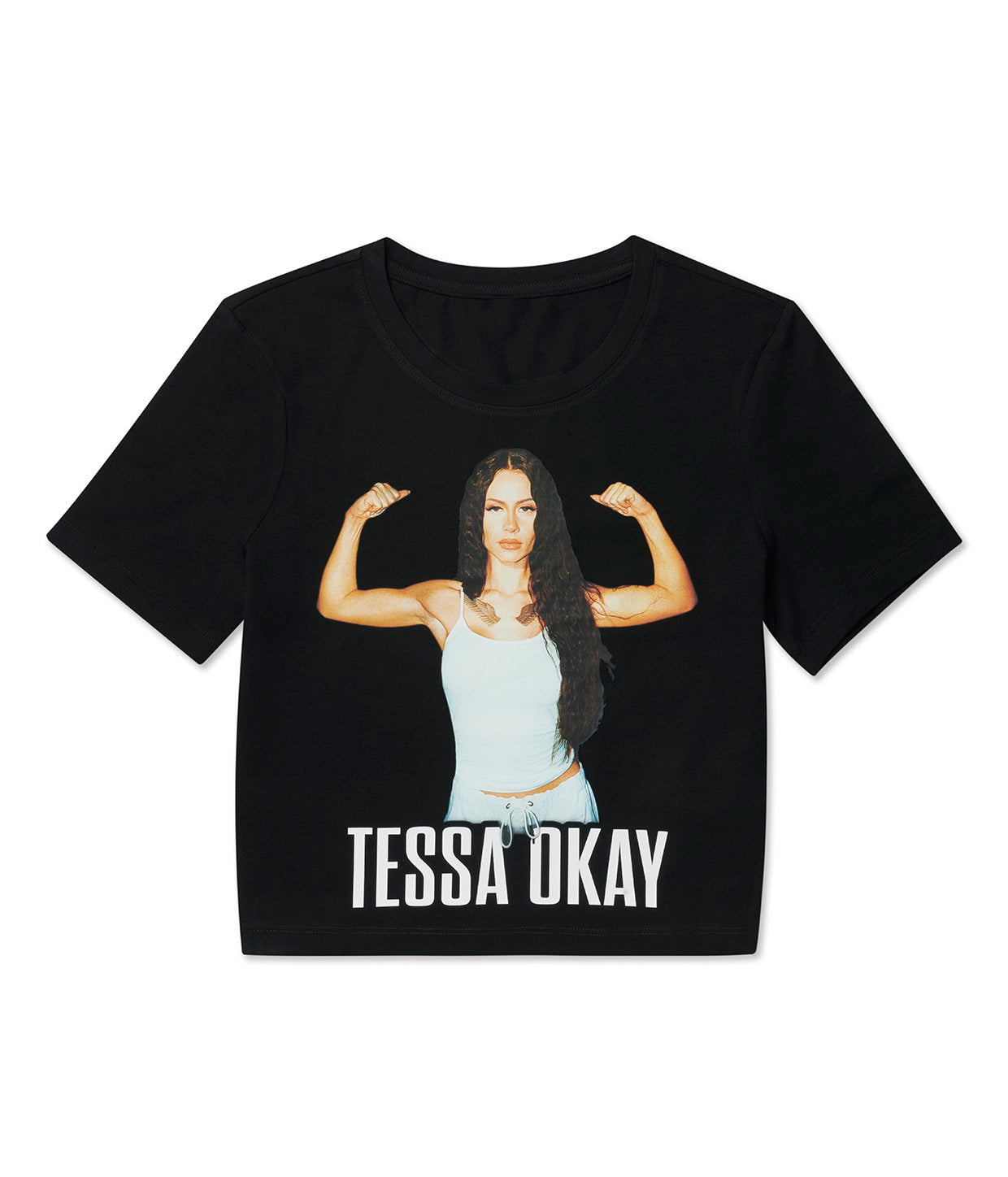 Tessa Okay, Ladies Cropped Tee