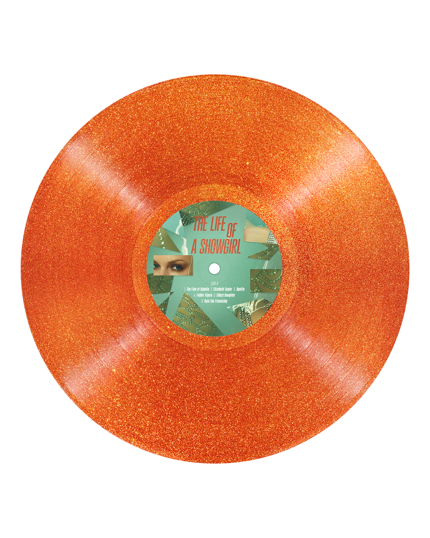 THE LIFE OF A SHOWGIRL: SWEAT AND VANILLA PERFUME PORTOFINO ORANGE GLITTER VINYL