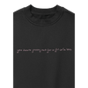 lace album cover embroidered crewneck