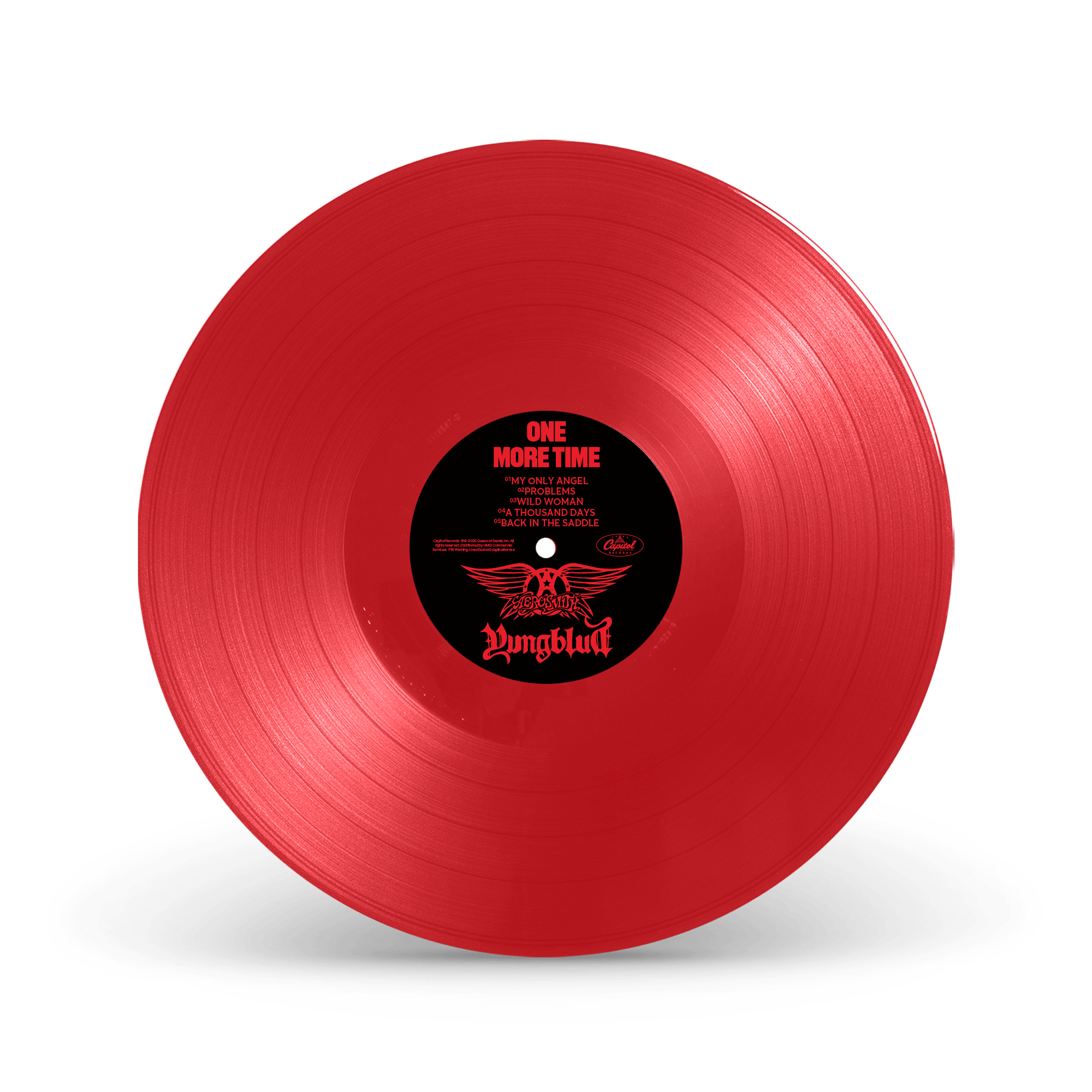 AEROSMITH & YUNGBLUD - One More Time Red Vinyl (Aerosmith Store Exclusive)