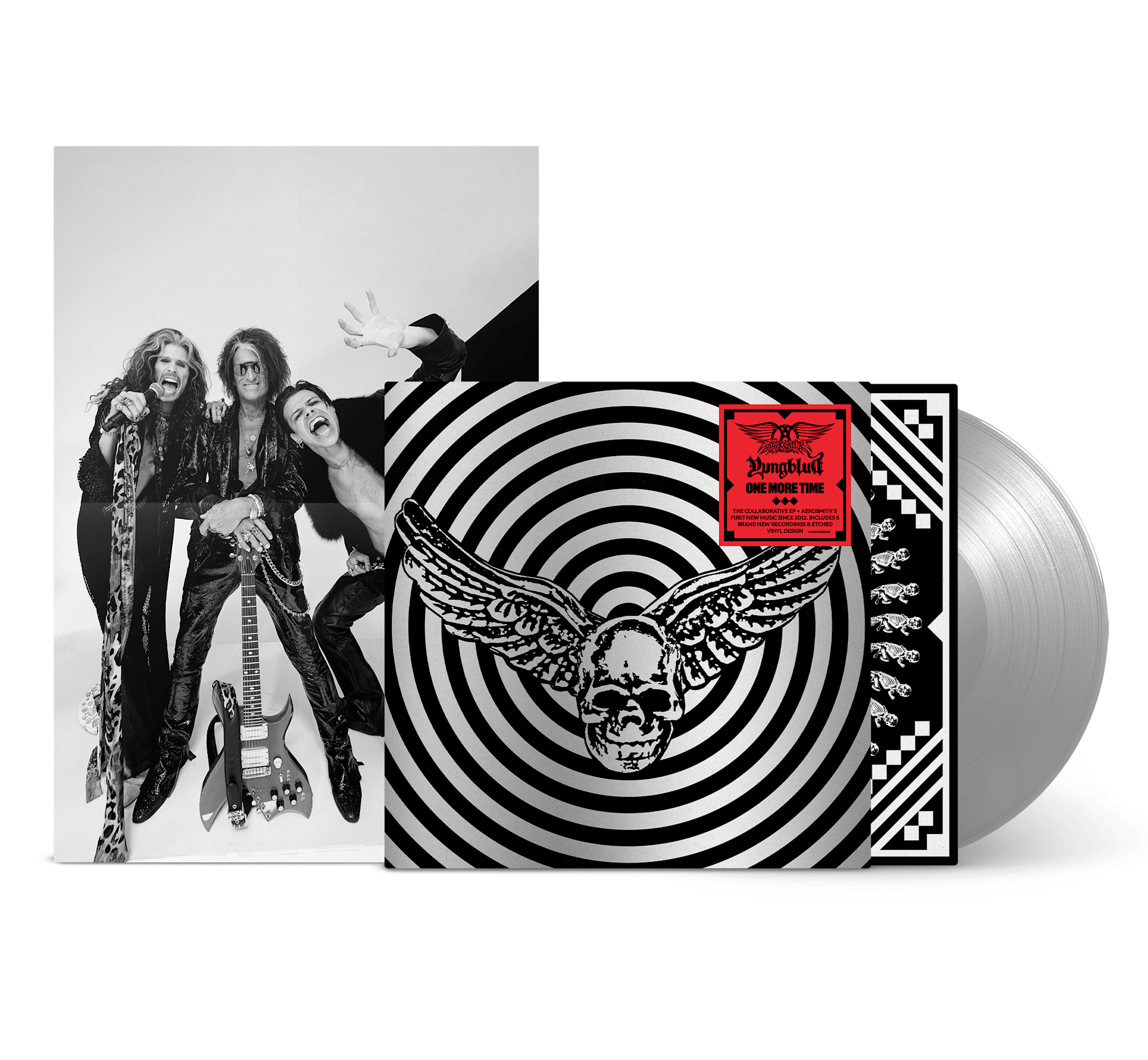 AEROSMITH & YUNGBLUD - ONE MORE TIME - SILVER VINYL (YUNGBLUD STORE EXCLUSIVE)