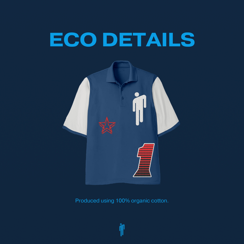 Blohsh Racer 1 Blue Polo Shirt