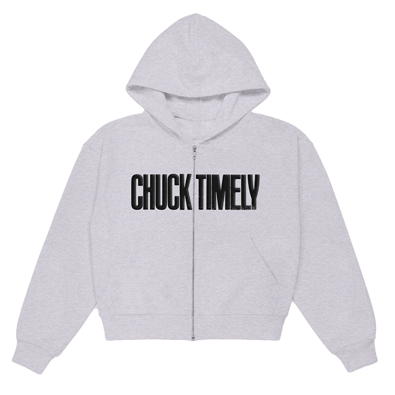 Chuck Grey Zip Up Hoodie