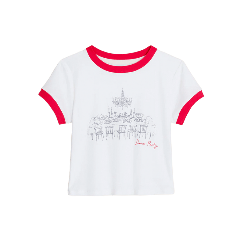 Dinner Party Ringer Tee