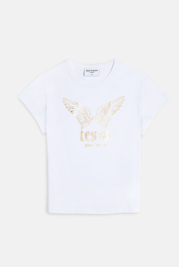 JUICY X TESSA CAPPED BABY SLEEVE TSHIRT