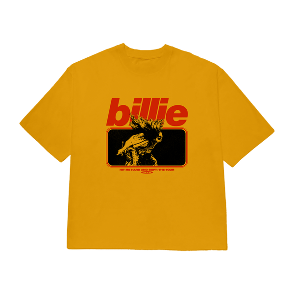 Live In 3D Hair Whip Mustard T-Shirt