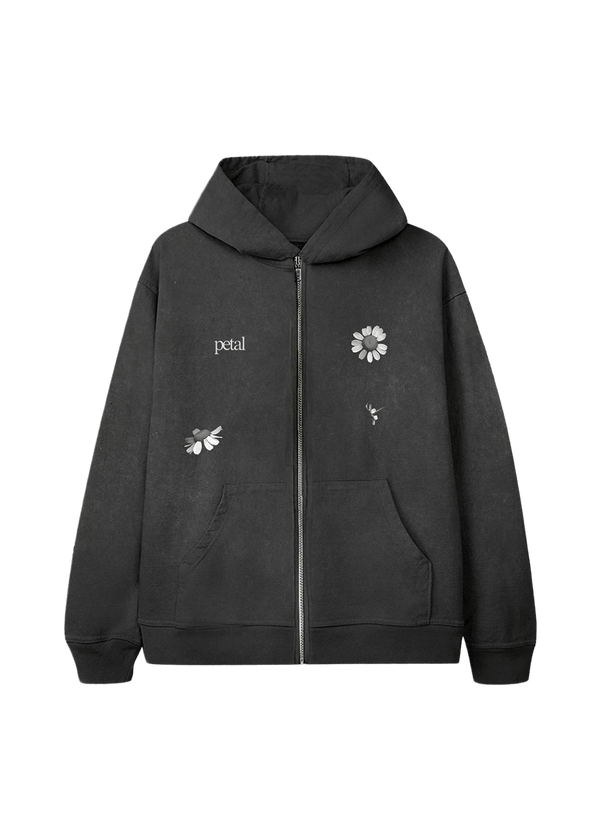 petal zip hoodie