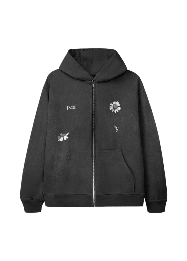 petal zip hoodie