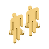 Gold Blohsh Mini Stud Earrings