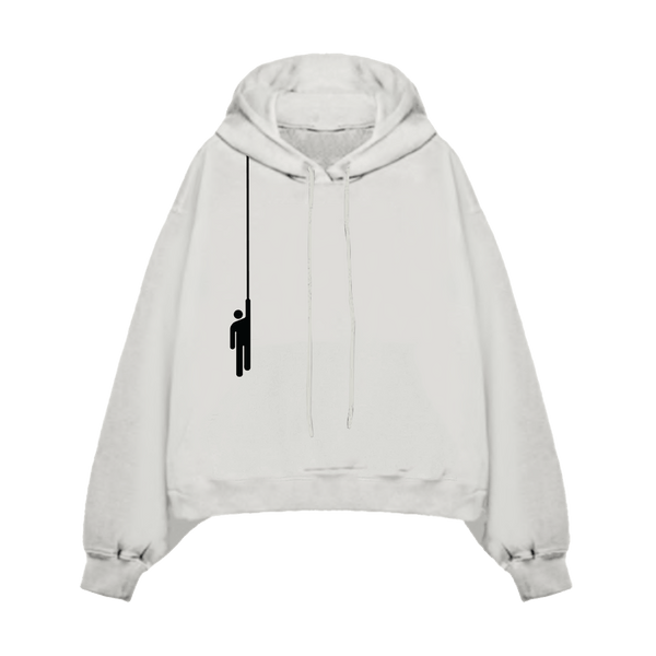 Hanging Blohsh White Hoodie