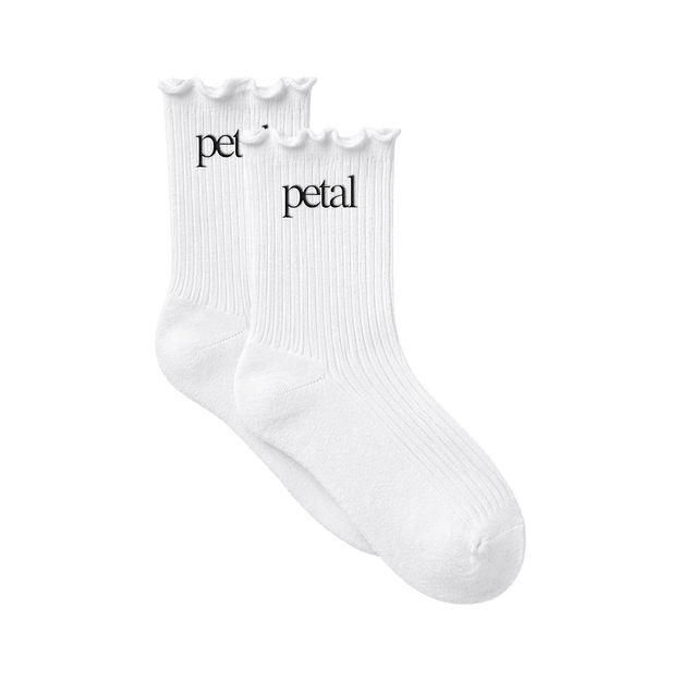 petal socks (white)