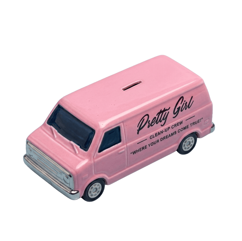House Tour Van Ceramic Piggy Bank