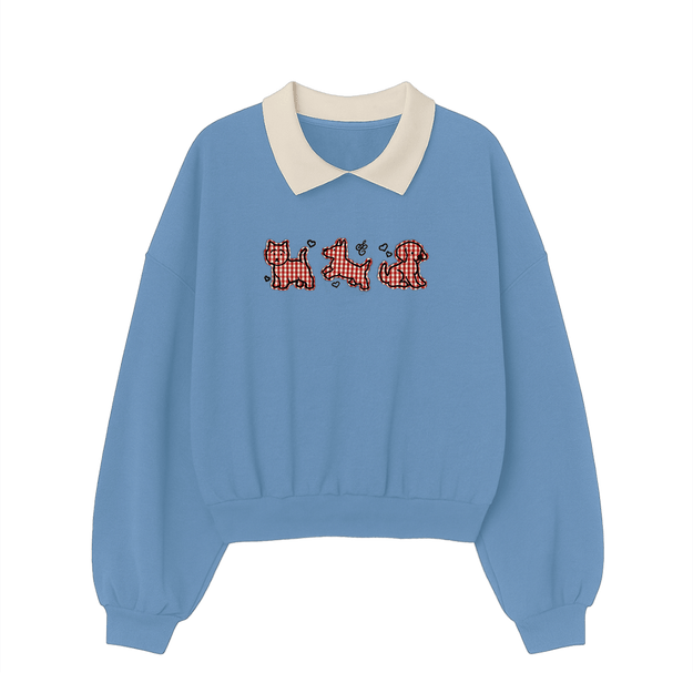 Man's Best Friend Collared Fleece Long Sleeve