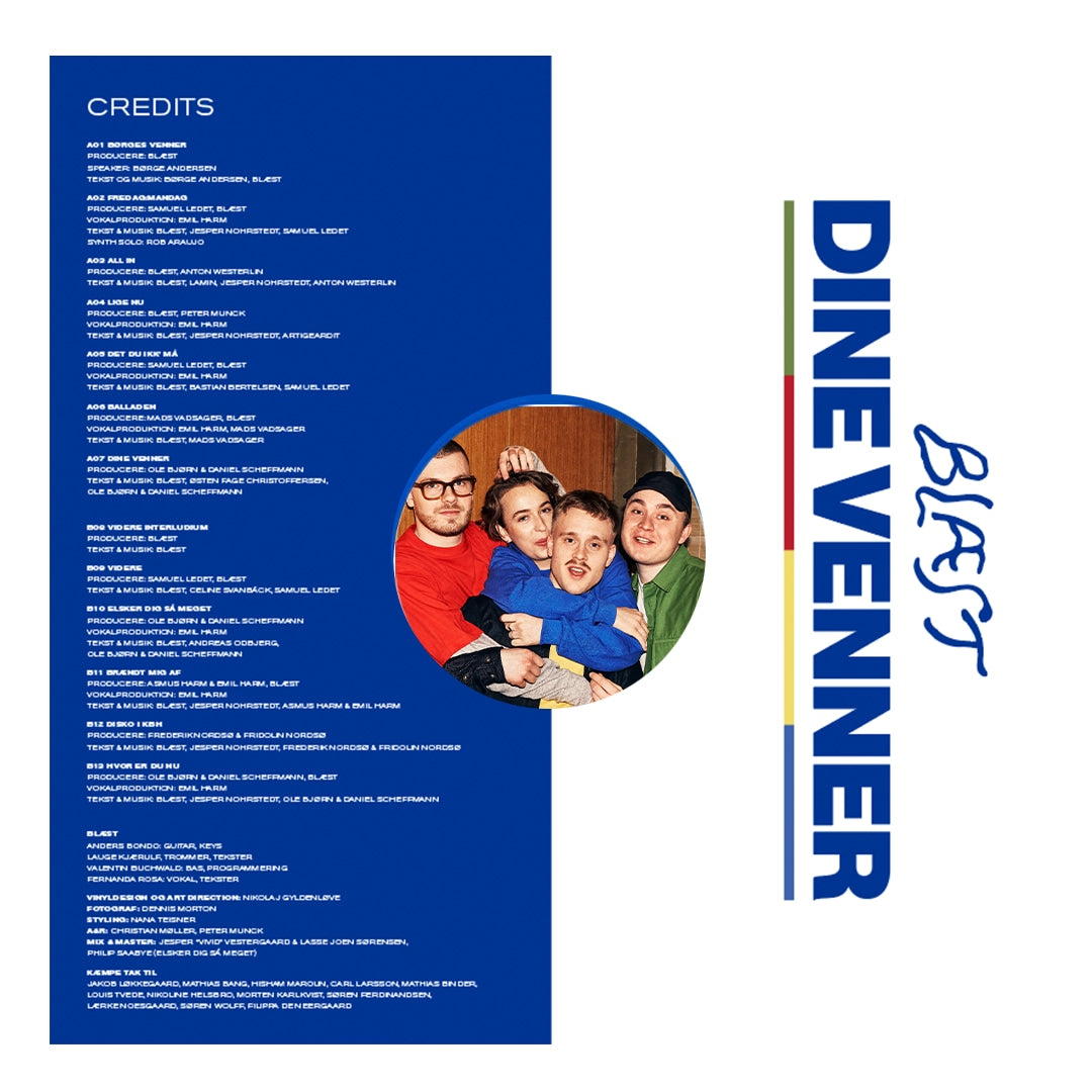 DINE VENNER – SIGNERET UDGAVE LP