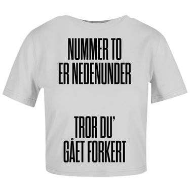 Nummer To, Cropped Tee