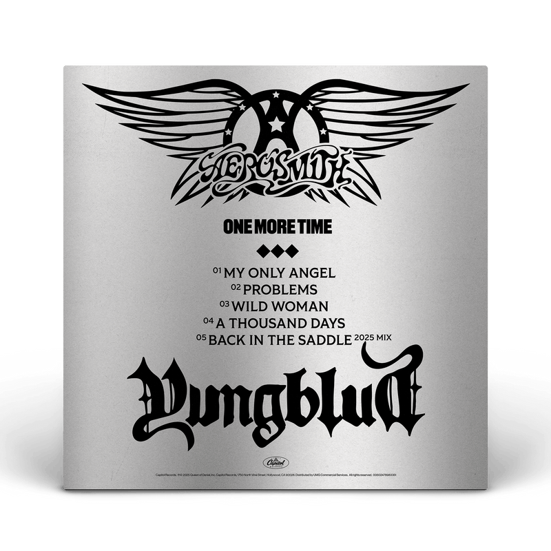 AEROSMITH & YUNGBLUD - ONE MORE TIME - SILVER VINYL (YUNGBLUD STORE EXCLUSIVE)