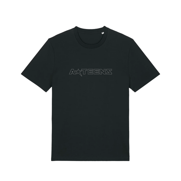 A*TEENS Rhinestone T-shirt Black