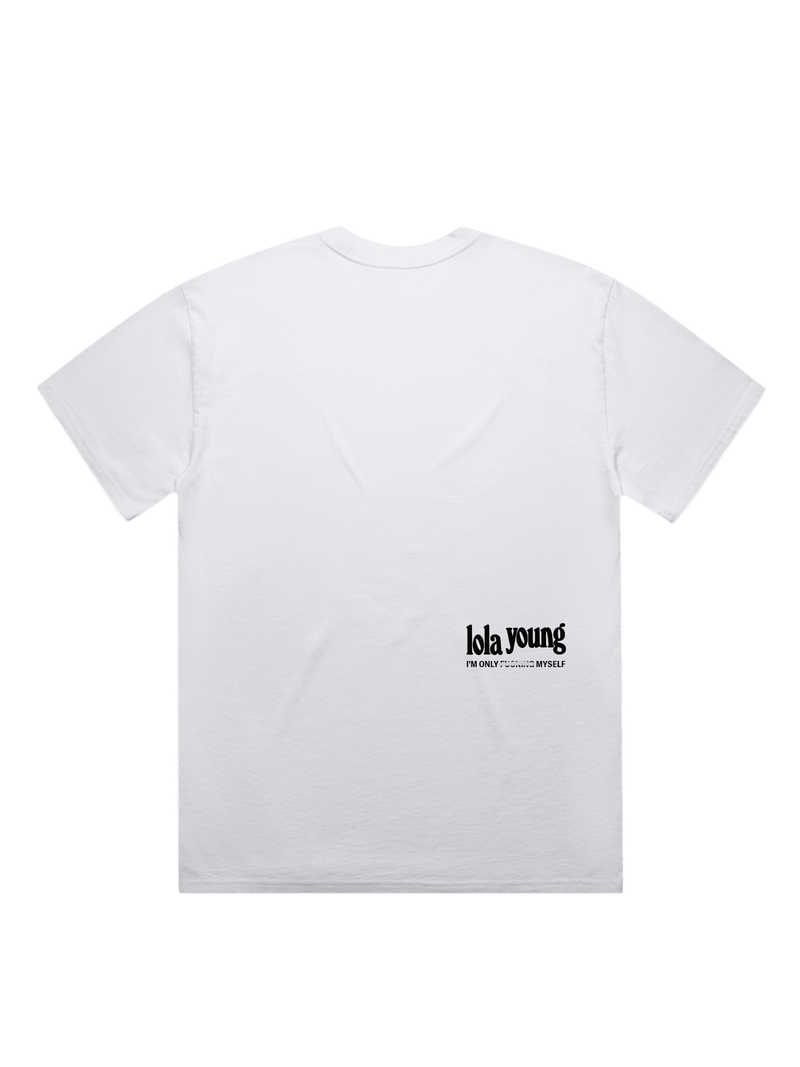 White Doll Print T-Shirt