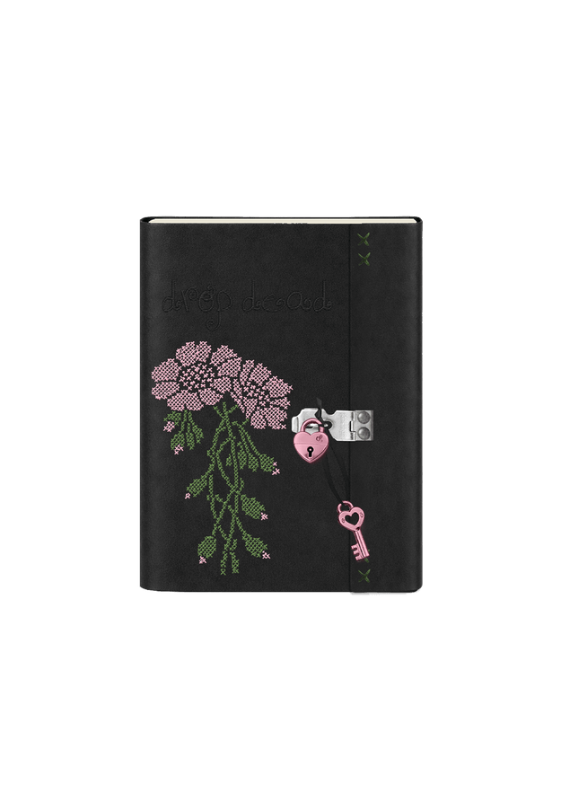 drop dead heart keyed padlock journal