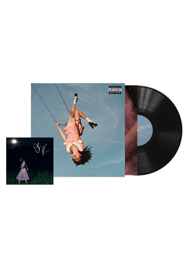 you seem pretty sad for a girl so in love - 'spark in the dark' black vinyl + signed art card