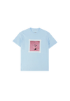 lace album cover oversized youth blue t-shirt