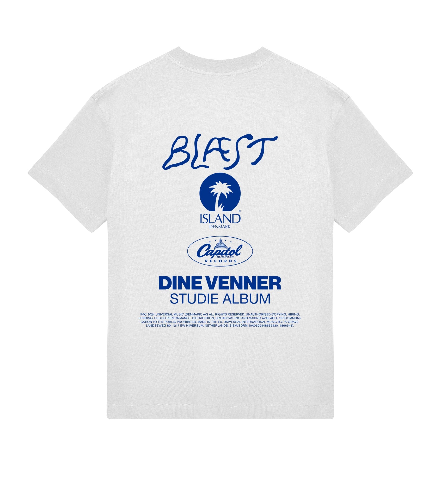 Dine venner label tee - white