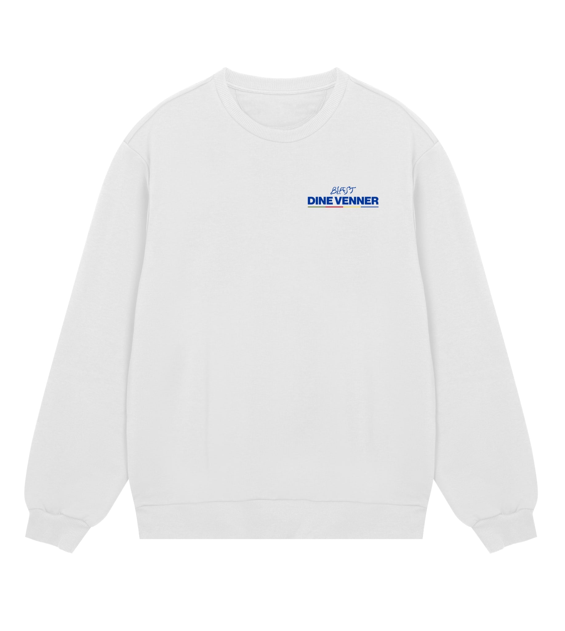 Dine venner sweatshirt - white