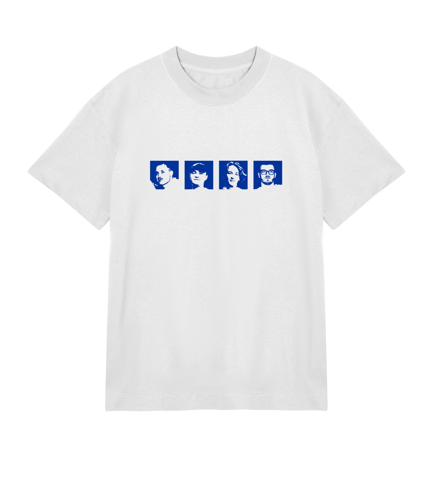 Dine venner face tee - white