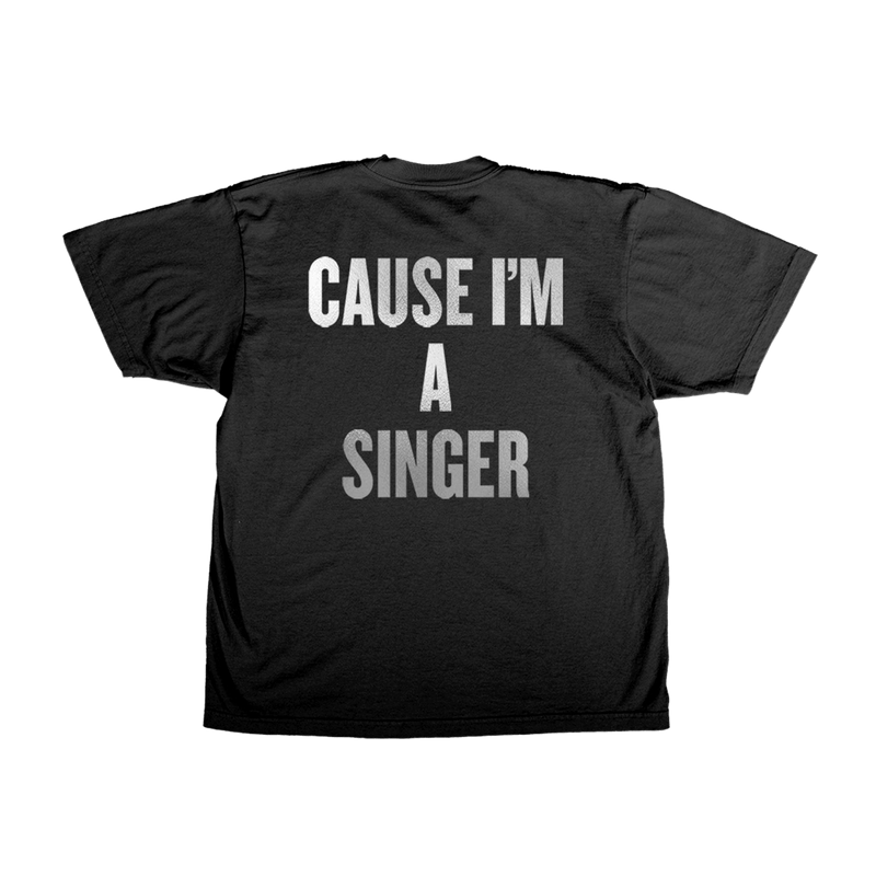 I'm working late black t-shirt