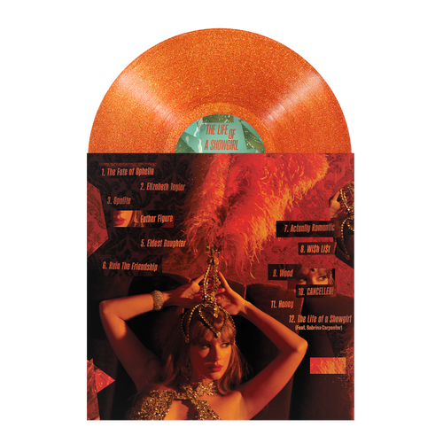 THE LIFE OF A SHOWGIRL: SWEAT AND VANILLA PERFUME PORTOFINO ORANGE GLITTER VINYL