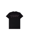 swing embroidered oversized youth black t-shirt