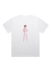 White Doll Print T-Shirt